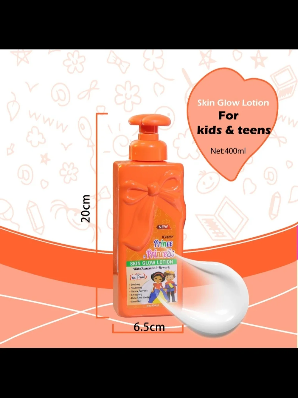 Kids Skin Glow Lotion - Orange